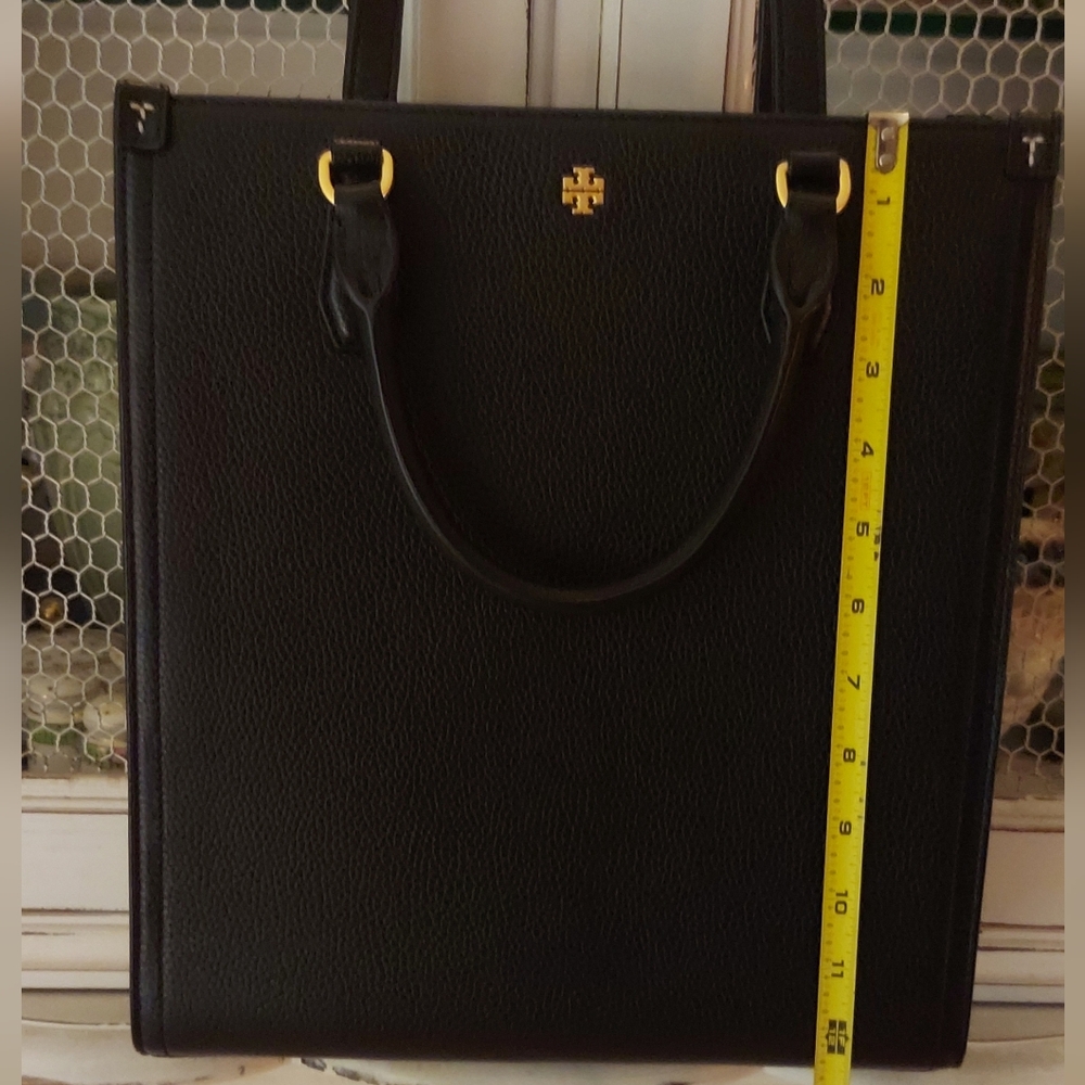 Tory Burch Black Large Pebbled Leather Blake Satchel Shoulder Bag with Dustbag - Picture 15 of 15